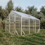 Wooden Garden Greenhouse with Polycarbonate Panels