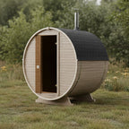 Roudline Barrel Sauna 180 cm Wood-Burning Stove 2–4 Person
