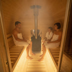 Roudline Barrel Sauna 340 cm Wood-Burning Stove 4–6 Person
