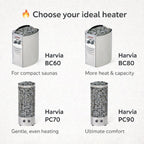 Roudline Barrel Sauna 340 cm Electric Heater 4–6 Person