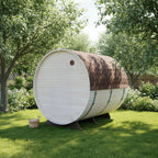 Roudline Barrel Sauna 240 cm Electric Heater 4–6 Person