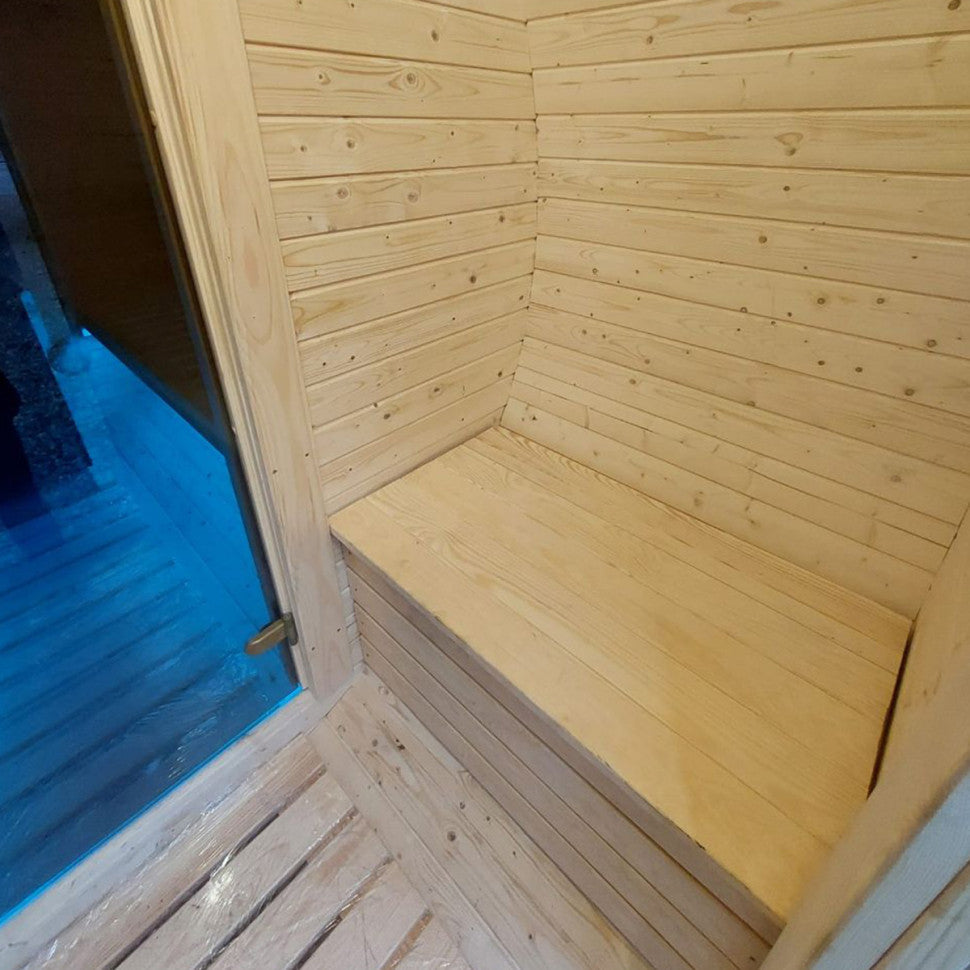 Roudline Barrel Sauna 340 cm Electric Heater 4–6 Person