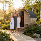 Roudline Barrel Sauna 340 cm Electric Heater 4–6 Person