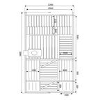Cubeline Sauna 340 cm Wood-Burning Stove 4–6 Person