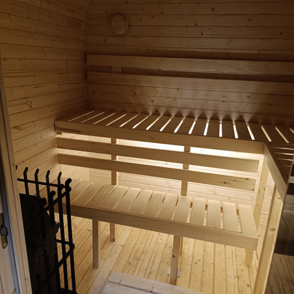 Cubeline Sauna 340 cm Wood-Burning Stove 4–6 Person